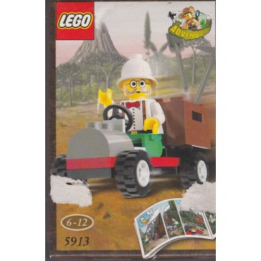 LEGO ADVENTURERS 5913 DR. LIGHTNING'S CAR DAMAGED BOX