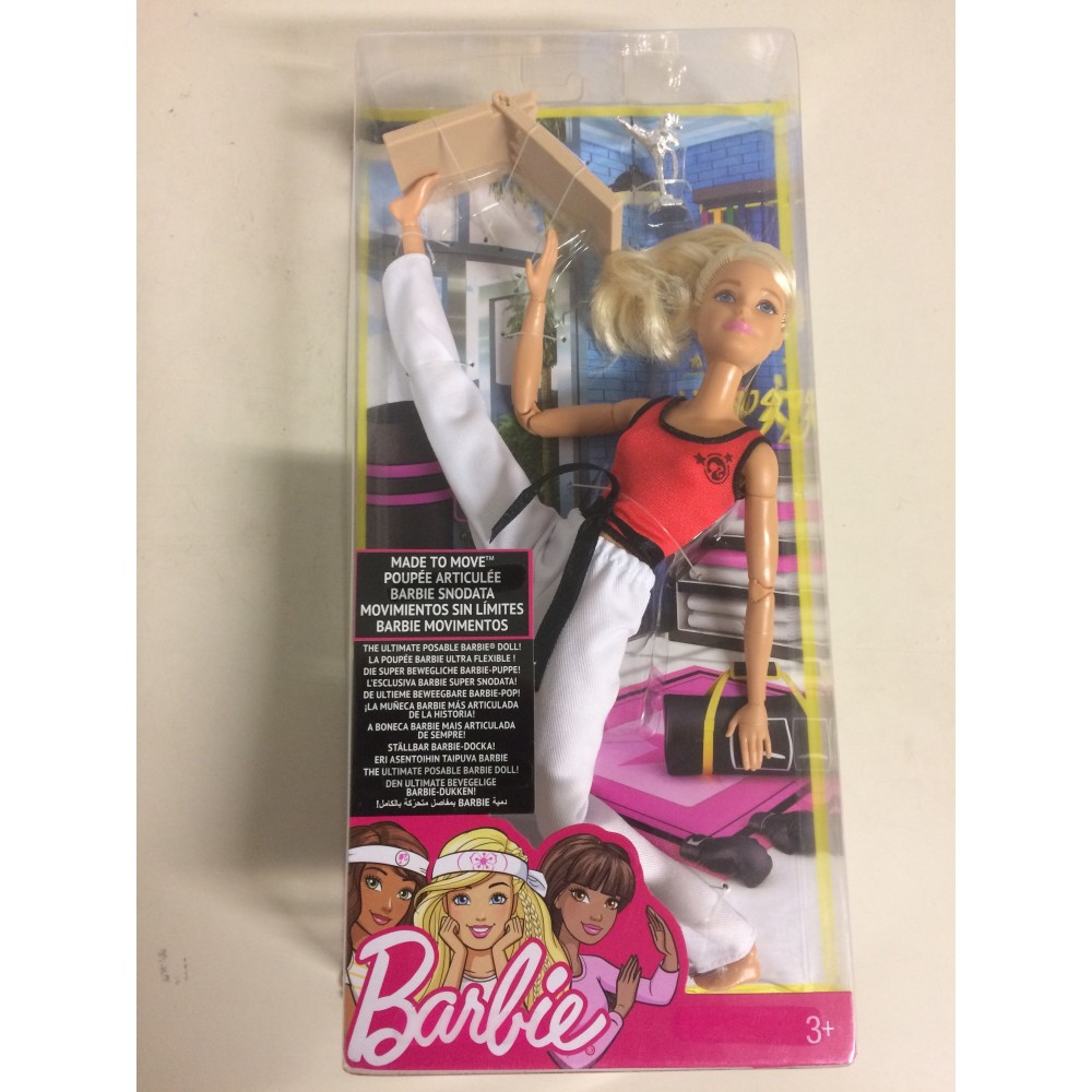 BARBIE MADE TO MOVE MARTIAL ARTIST mattel DWN 39