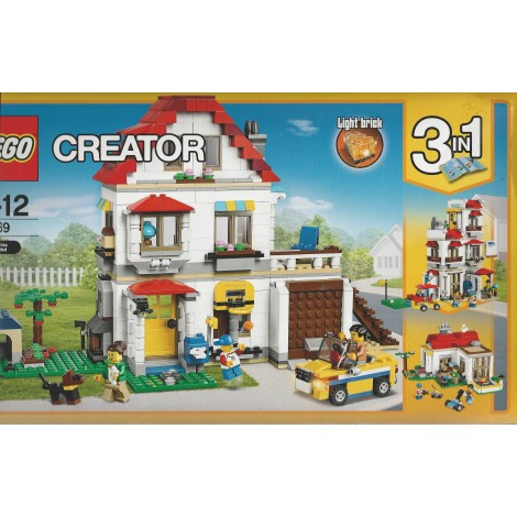 LEGO CREATOR 31069 VILLETTA FAMILIARE MODULABILE 3 IN 1