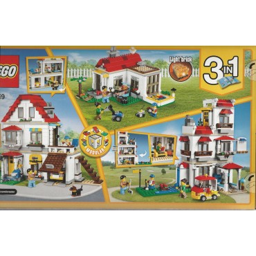 LEGO CREATOR 31069 VILLETTA FAMILIARE MODULABILE 3 IN 1
