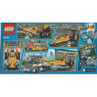 LEGO CITY 60151 TRASPORTATORE DI DRAGSTER