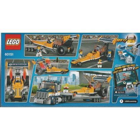 LEGO CITY 60151 TRASPORTATORE DI DRAGSTER