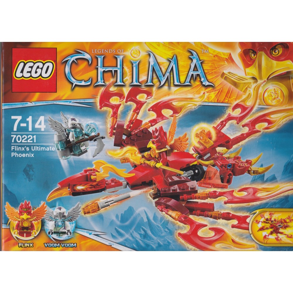 sygdom rotation Gum LEGO LEGENDS OF CHIMA 70221 FLINX'S ULTIMATE PHOENIX