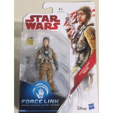 STAR WARS ACTION FIGURE  3.75 " - 9 cm RESISTANCE GUNNER PAIGE  Hasbro c1538 FORCE LINK