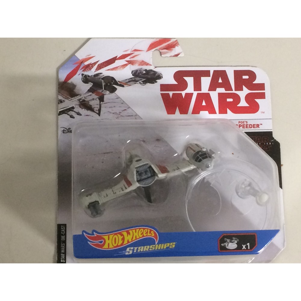 HOT WHEELS STAR WARS STARSHIP POE'S SKI SPEEDER Mattel FJD65