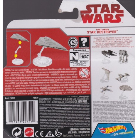 HOT WHEELS STAR WARS STARSHIP FIRST ORDER STAR DESTROYER Mattel FBB30