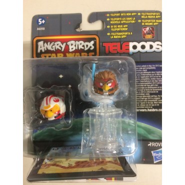 STAR WARS ANGRY BIRDS TELEPODS LUKE PILOT - ANAKIN PADAWAN 2 FIGURES  SET  Hasbro A6058