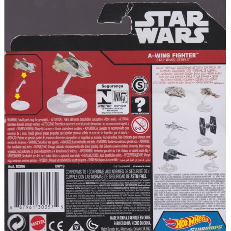 HOT WHEELS STAR WARS STARSHIP A-WING FIGHTER Mattel  DNP19