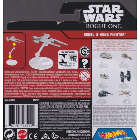 HOT WHEELS STAR WARS STARSHIP REBEL U WING FIGHTER Mattel DMP67