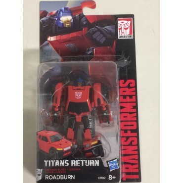 TRANSFORMERS ACTION FIGURE 3.75" - 9 cm  TITANS RETURN  ROADBURN  Hasbro C1102