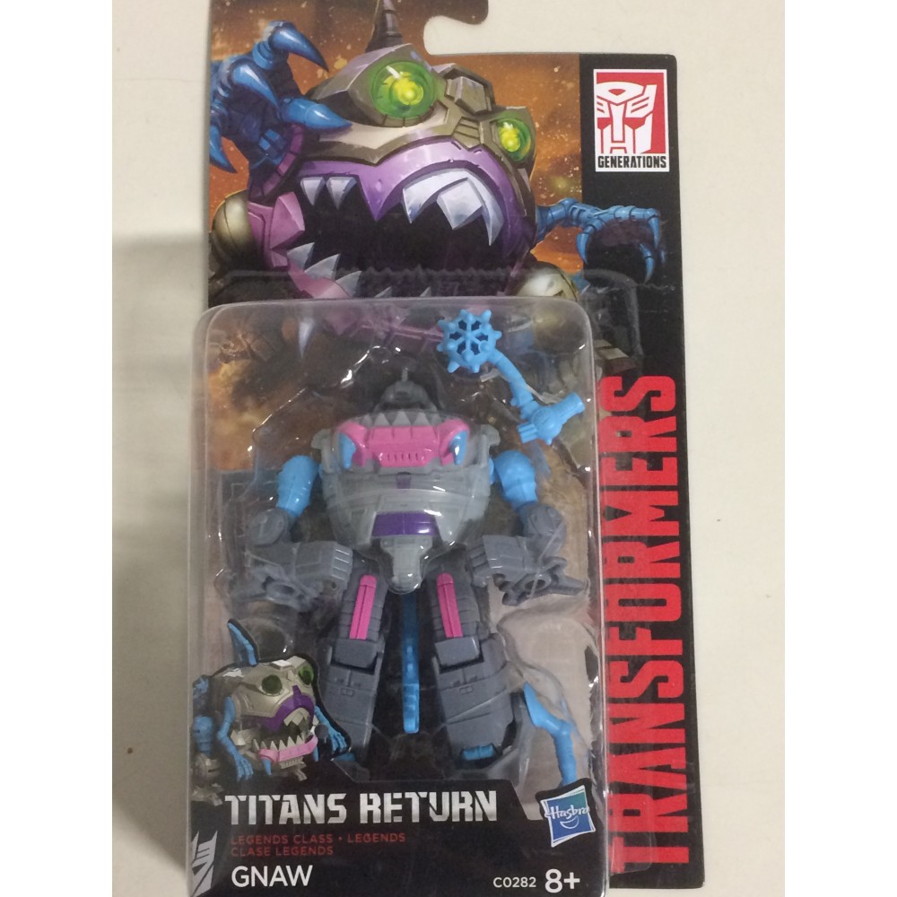 TRANSFORMERS ACTION FIGURE 3.75" - 9 cm  TITANS RETURN GNAW  Hasbro C0282