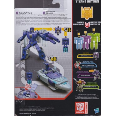 TRANSFORMERS ACTION FIGURE 5.5 " - 15 cm FRACAS & SCOURGE  Hasbro B7029 GENERATIONS - TITANS RETURNS DELUXE CLASS