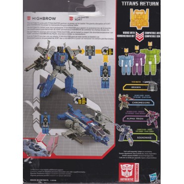 TRANSFORMERS ACTION FIGURE 5.5 " - 15 cm XORT & HIGHBROW  Hasbro B7033 GENERATIONS - TITANS RETURNS DELUXE CLASS