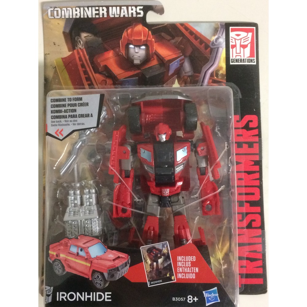 TRANSFORMERS ACTION FIGURE 5.5 " - 15 cm IRONHIDE Hasbro B3057 GENERATIONS - COMBINER WAR DELUXE CLASS