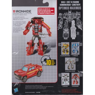 TRANSFORMERS ACTION FIGURE 5.5 " - 15 cm IRONHIDE Hasbro B3057 GENERATIONS - COMBINER WAR DELUXE CLASS