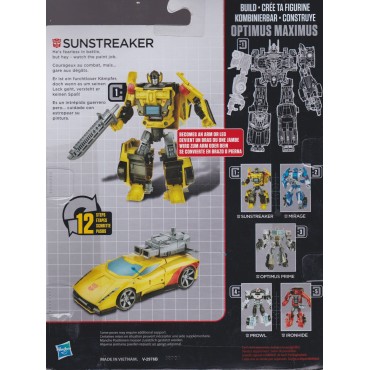 TRANSFORMERS ACTION FIGURE 5.5 " - 15 cm  SUNSTREAKER Hasbro B3060 GENERATIONS - COMBINER WAR DELUXE CLASS