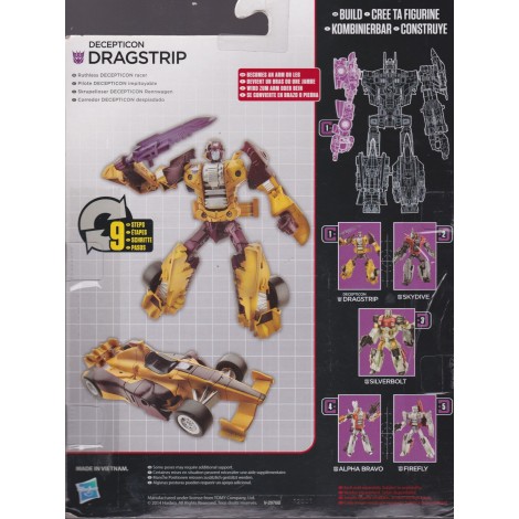 TRANSFORMERS ACTION FIGURE 5.5 " - 15 cm  DECEPTICON DRAGSHIP  Hasbro B1177GENERATIONS - COMBINER WAR DELUXE CLASS