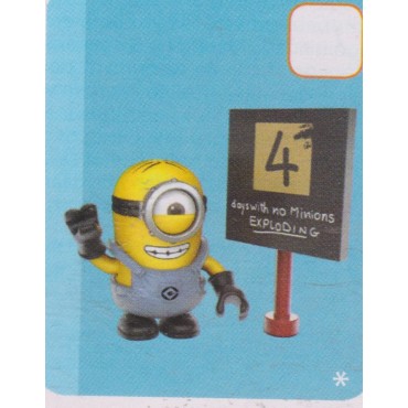 MEGA BLOKS FIGURE DESPECABLE ME - MINIONS SERIE 5 01 WITH 4 EXPLODING SIGN