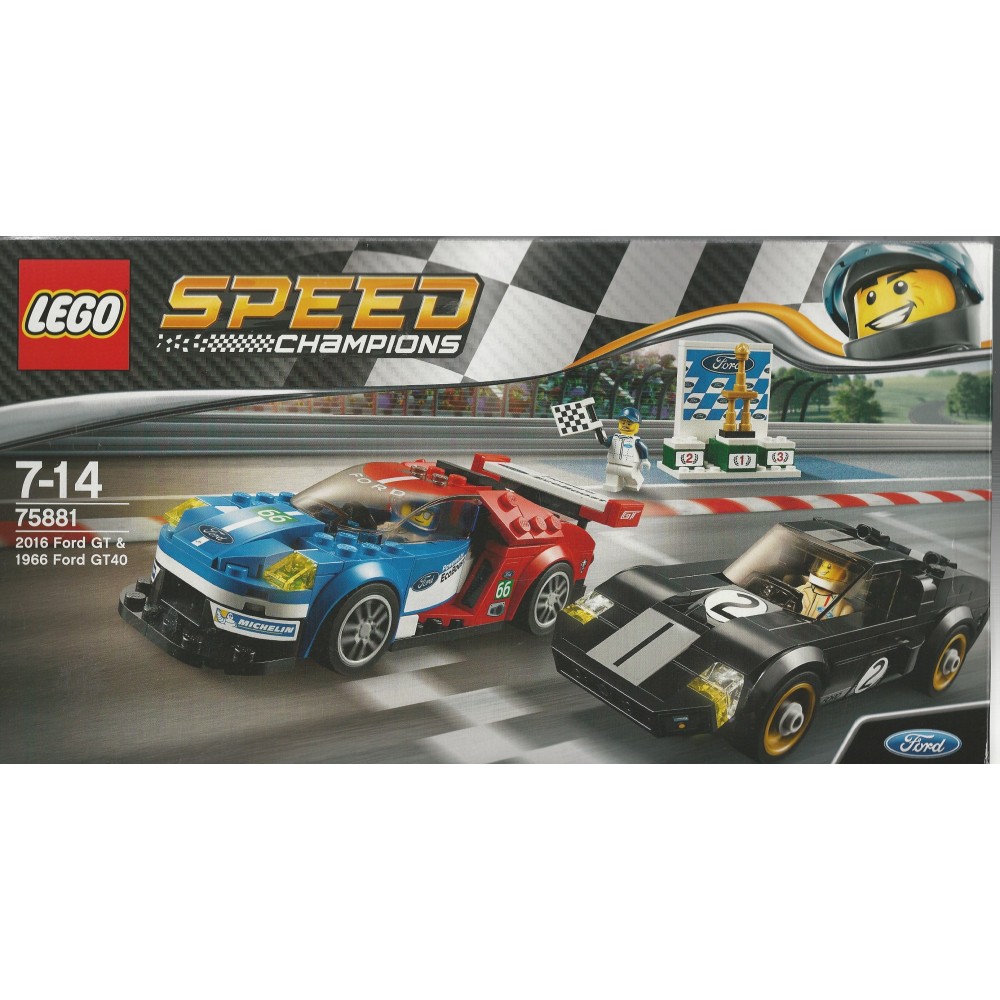 LEGO SPEED CHAMPIONS 75881 2016 FORD GT 1966 FORD GT 40