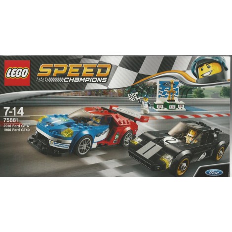 LEGO SPEED CHAMPIONS 75881 2016 FORD GT &  1966 FORD GT 40