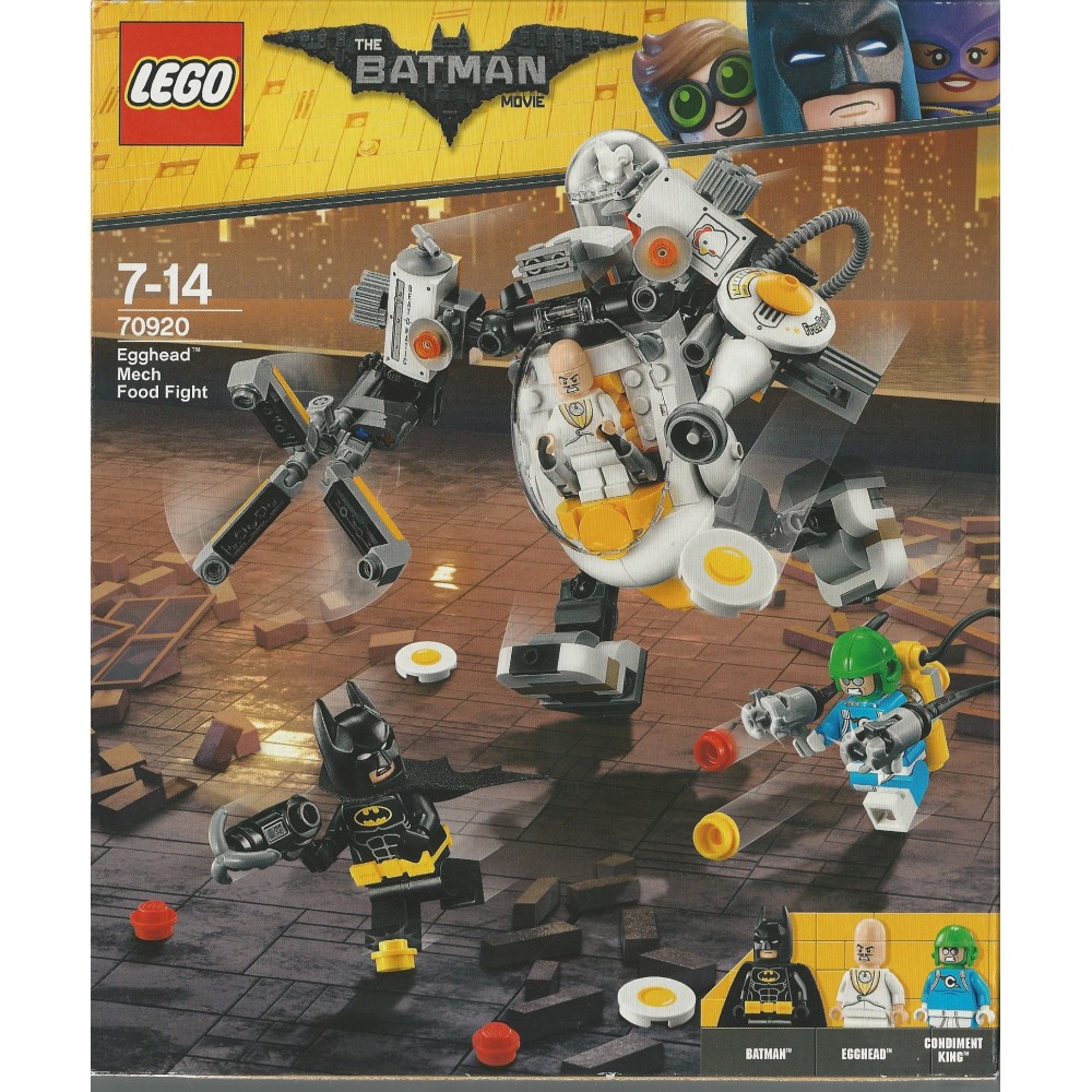 LEGO BATMAN MOVIE DC Egghead Mech Food Fight 70920
