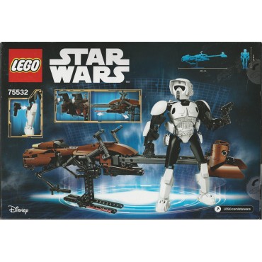 LEGO STAR WARS 75532 SCOUT TROOPER & SPEEDER BIKE BUILDABLE FIGURE