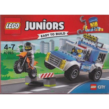 LEGO JUNIORS EASY TO BUILT 10735 INSEGUIMENTO SUL FUORISTRADA DELLA POLIZIA