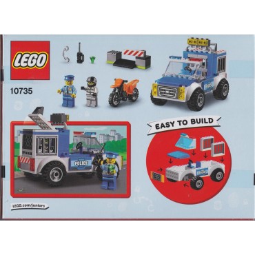 LEGO JUNIORS EASY TO BUILT 10735 POLICE TRUCK CHASE