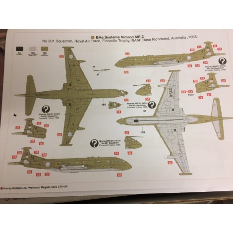 plastic model kit scale 1 : 72 AIRFIX A12050 BAe NIMROD   new in open and damaged box