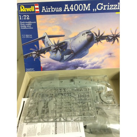 plastic model kit scale 1 : 72 REVELL AIRBUS A400M GRIZZLY   new in open and damaged box