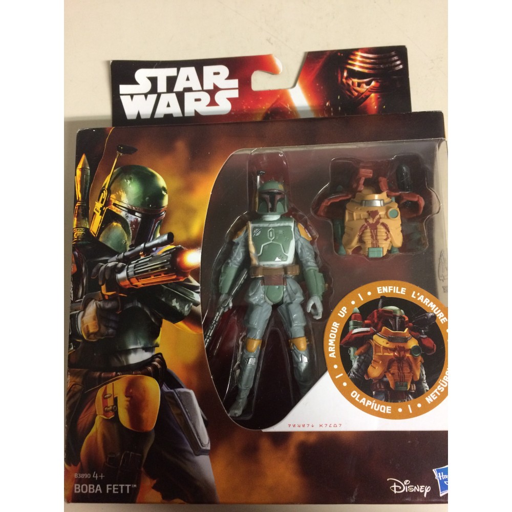 STAR WARS ACTION FIGURE  3.75 " - 9 cm ARMOUR UP BOBA FETT hasbro B3890