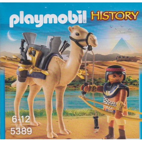 PLAYMOBIL HISTORY 5389 EGYPTIAN WARRIOR WITH CAMEL