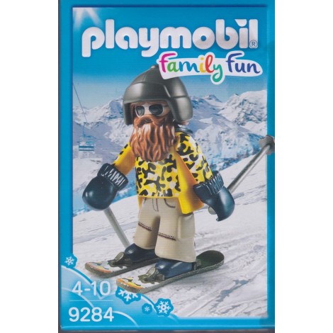 PLAYMOBIL FAMILY FUN 9284 SKIER WITH SNOWBLADES