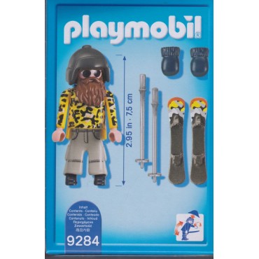 PLAYMOBIL FAMILY FUN  9284 SKIER WITH SNOWBLADES