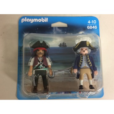 PLAYMOBIL  DUO PACK 6846 PIRATA E SOLDATO DELLA MARINA