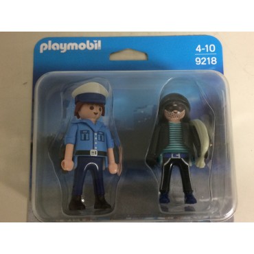 PLAYMOBIL  DUO PACK 9218 POLIZIOTTO E LADRO