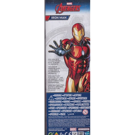 MARVEL AVENGERS  ACTION FIGURE 12 " - 30 cm IRON MAN HASBRO C0756 / B6660 TITAN HERO SERIES