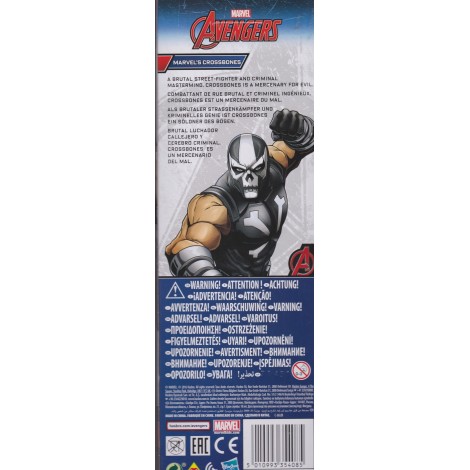 MARVEL AVENGERS  ACTION FIGURE 12 " - 30 cm MARVEL'S CROSSBONES  HASBRO B7232 / B6661 TITAN HERO SERIES