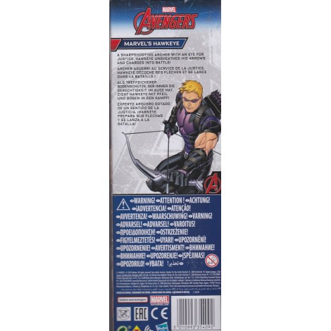 MARVEL AVENGERS  ACTION FIGURE 12 " - 30 cm MARVEL'S HAWKEYE HASBRO B8501 / B6661 TITAN HERO SERIES