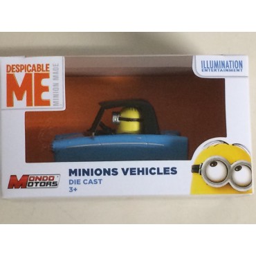 MINION VEHICLE BLUE CAR- DESPICABLE ME MONDO MOTORS