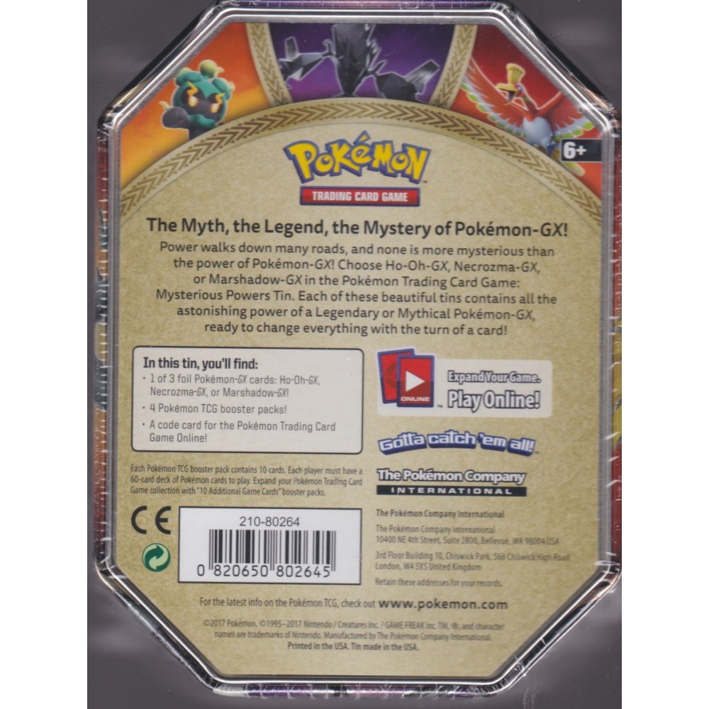 Pokémon TCG: Mysterious Powers Tin (Ho-Oh-GX)