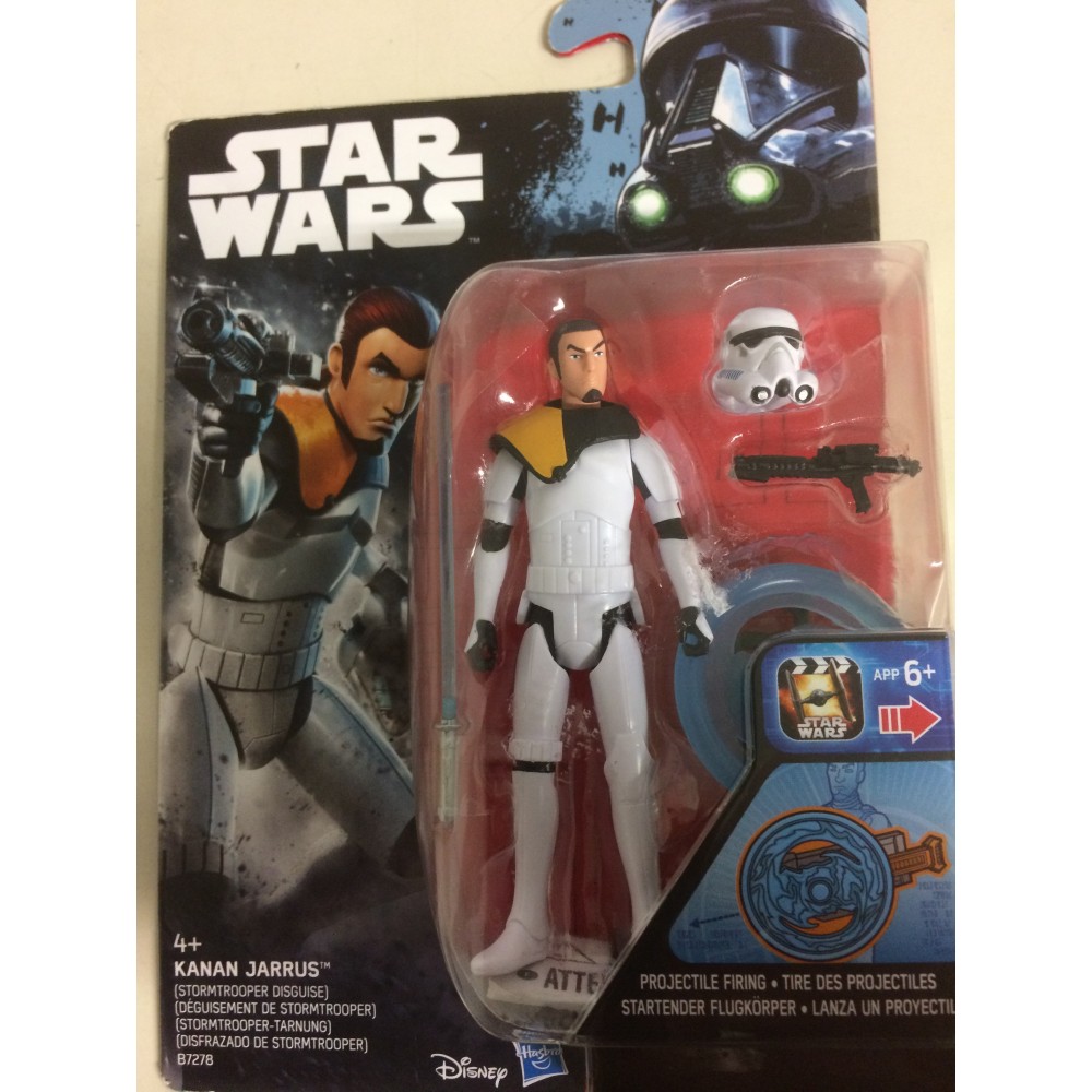 STAR WARS ACTION FIGURE  3.75 " - 9 cm KANAN JARRUS ( STORMTROOPER DISGUISE ) hasbro B7278