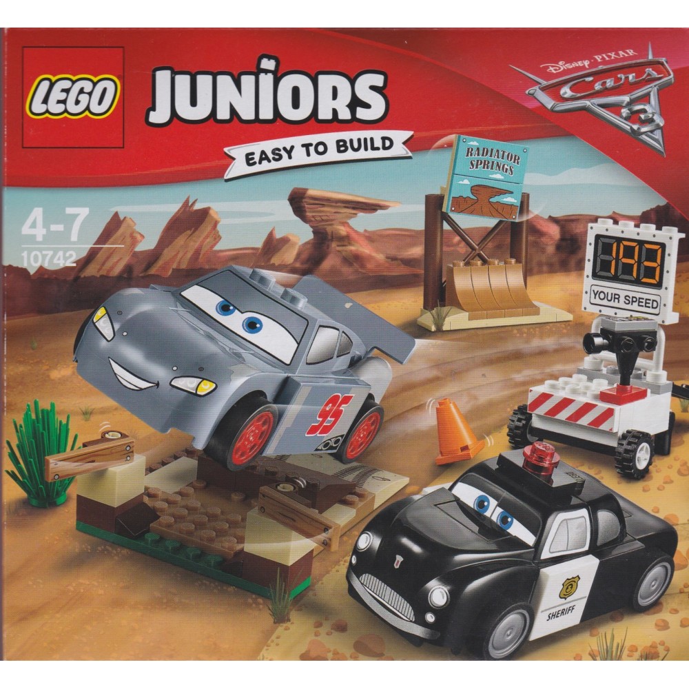 LEGO JUNIORS EASY TO BUILD CARS 3 10742 WILLY'S BUTTE SPEED TRAINING