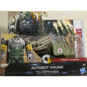 TRANSFORMERS ACTION FIGURE 3.75" - 9 cm THE LAST KNIGHT AUTOBOT HOUND  turbo changer Hasbro C1314