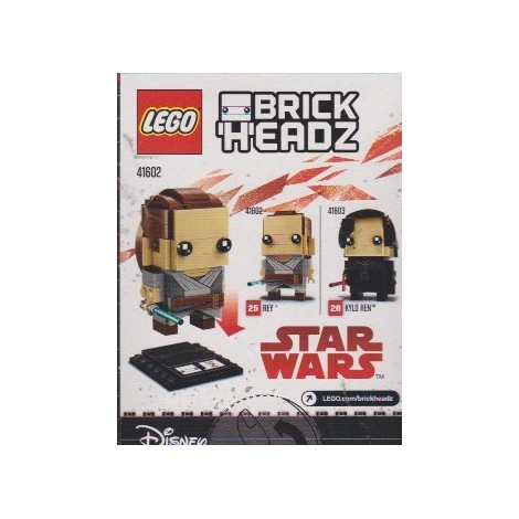 LEGO BRICKHEADZ 41602 REY STAR WARS SERIE 2 N° 25