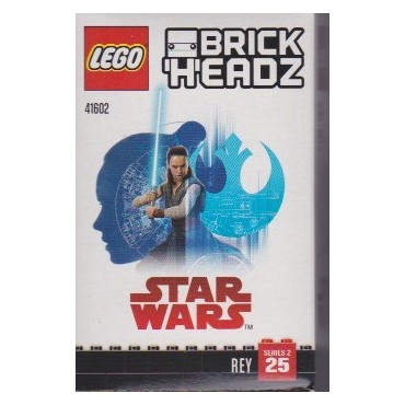 LEGO BRICKHEADZ 41602 REY STAR WARS SERIE 2 N° 25