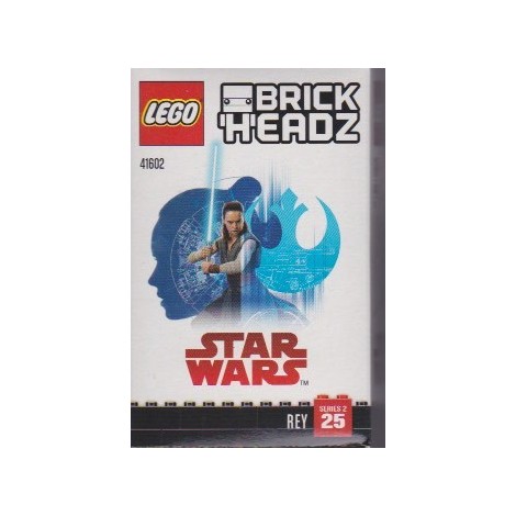 LEGO BRICKHEADZ 41602 REY STAR WARS SERIE 2 N° 25