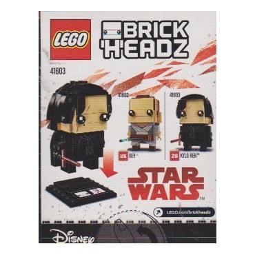 LEGO BRICKHEADZ 41602 REY STAR WARS SERIE 2 N° 25