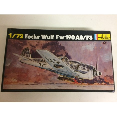 modellino in plastica HELLER 235 FOCKE WULF FW 190 A8 / F3 nuovo in scatola  aperta