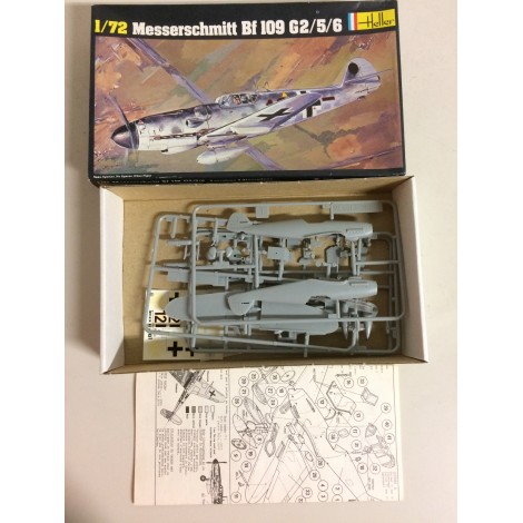 modellino in plastica HELLER 230 MESSERSCHMITT BF 109 G2 / 5 / 6  nuovo in scatola  aperta